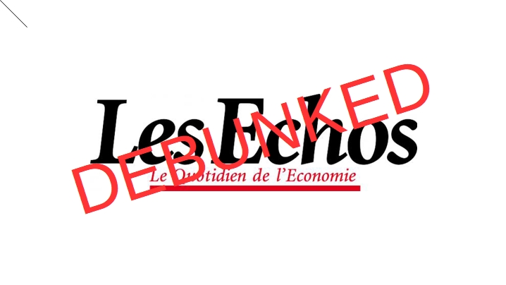 Quand Les Echos diffuse des fakenews !